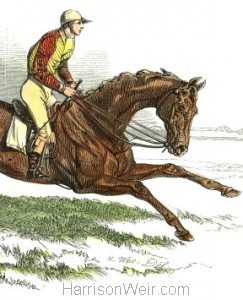Detail: Cossack, winner of the Derby, by Harrison Weir