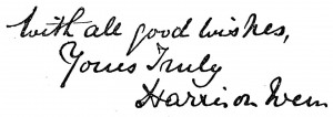 Signature of Harrison Weir