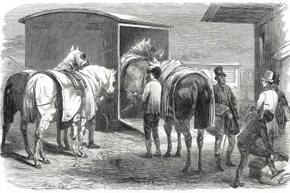 1849 The Rail, The Horse-Box by Harrison Weir