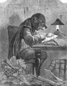 1857 The Literary Dog by Harrison Weir