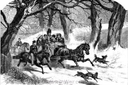 1859 Going to the Christmas Party by Harrison Weir