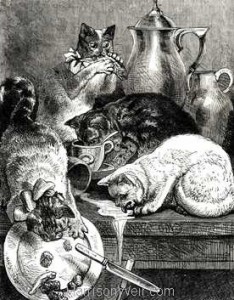 1877 Good Mousers by Harrison Weir